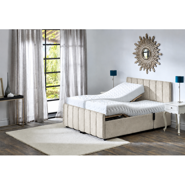 Supreme Adjustable Bed - Oxford Headboard & Footend, Premium Memory Foam, 25 Year Warranty