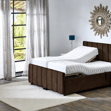 Supreme Adjustable Bed - Oxford Headboard & Footend, Premium Memory Foam, 25 Year Warranty*