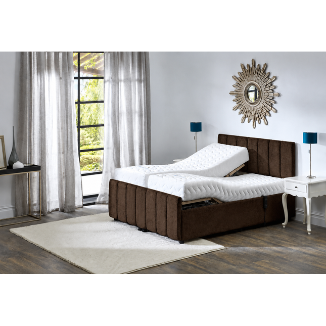 Supreme Adjustable Bed - Oxford Headboard & Footend, Premium Memory Foam, 25 Year Warranty