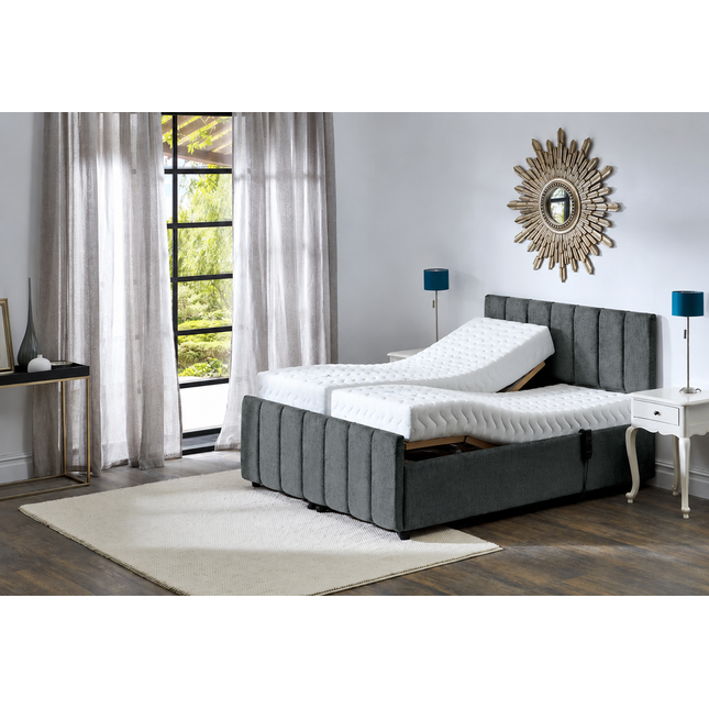Supreme Adjustable Bed - Oxford Headboard & Footend, Premium Memory Foam, 25 Year Warranty