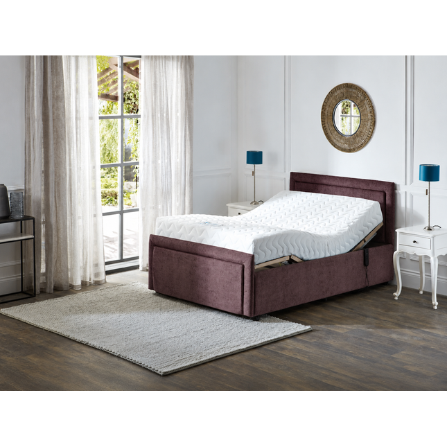Supreme Electric Adjustable Bed with Headboard & Footend, Premium Memory Foam, 25 Year Warranty