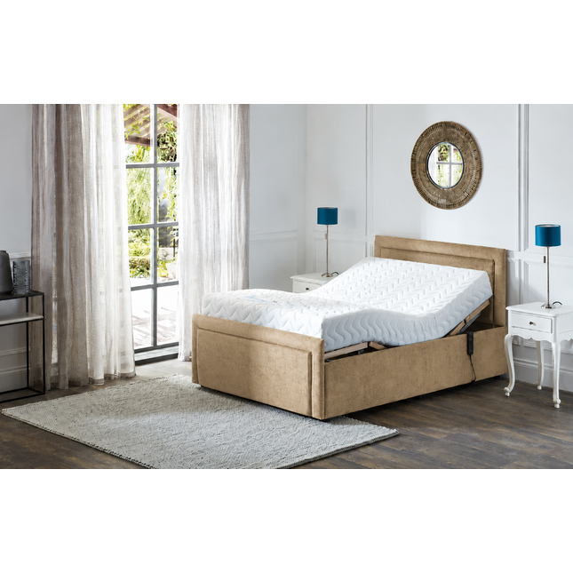 Supreme Electric Adjustable Bed with Headboard & Footend, Premium Memory Foam, 25 Year Warranty