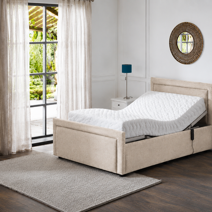 Supreme Electric Adjustable Bed with Headboard & Footend, Premium Memory Foam, 25 Year Warranty*
