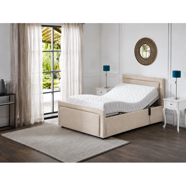 Supreme Electric Adjustable Bed with Headboard & Footend, Premium Memory Foam, 25 Year Warranty