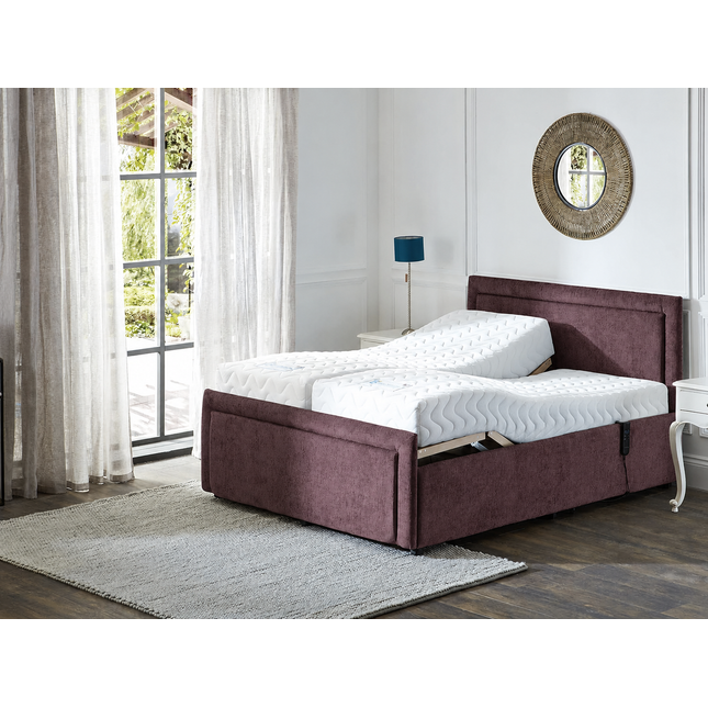 Supreme Electric Adjustable Bed with Headboard & Footend, Premium Memory Foam, 25 Year Warranty