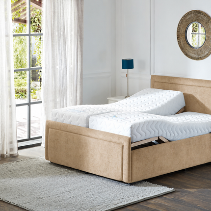 Supreme Electric Adjustable Bed with Headboard & Footend, Premium Memory Foam, 25 Year Warranty*