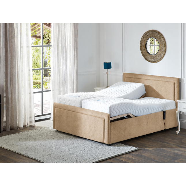 Supreme Electric Adjustable Bed with Headboard & Footend, Premium Memory Foam, 25 Year Warranty