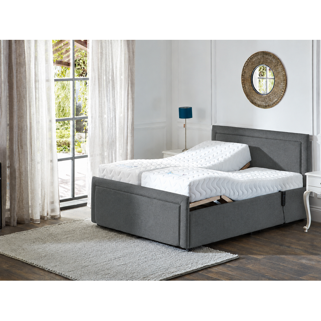 Supreme Electric Adjustable Bed with Headboard & Footend, Premium Memory Foam, 25 Year Warranty