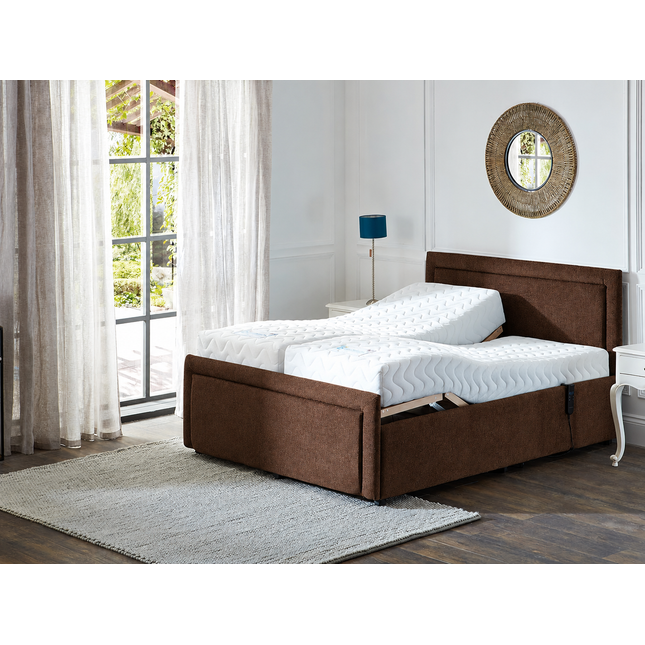 Supreme Electric Adjustable Bed with Headboard & Footend, Premium Memory Foam, 25 Year Warranty
