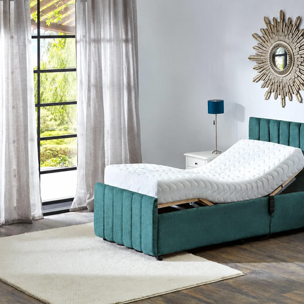 Supreme Adjustable Bed - Oxford Headboard & Footend, Premium Memory Foam, 25 Year Warranty*