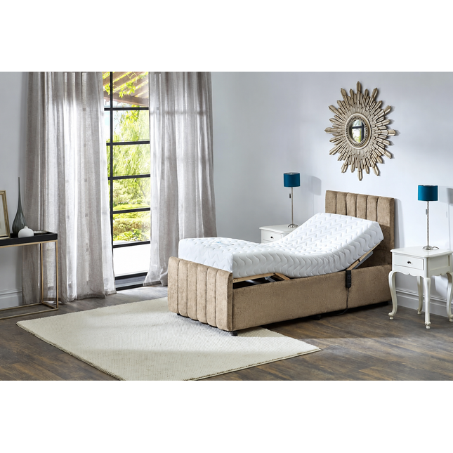 Supreme Adjustable Bed - Oxford Headboard & Footend, Premium Memory Foam, 25 Year Warranty