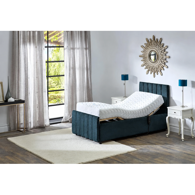 Supreme Adjustable Bed - Oxford Headboard & Footend, Premium Memory Foam, 25 Year Warranty
