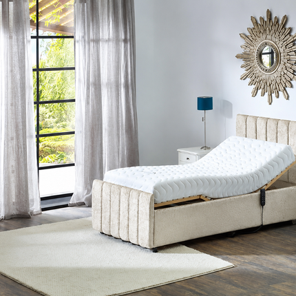Supreme Adjustable Bed - Oxford Headboard & Footend, Premium Memory Foam, 25 Year Warranty*
