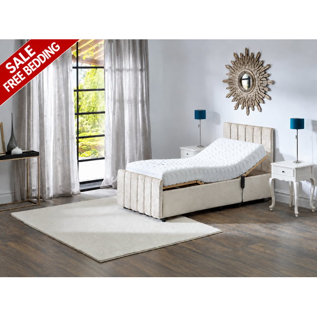 Supreme Adjustable Bed - Oxford Headboard & Footend, Premium Memory Foam, 25 Year Warranty*