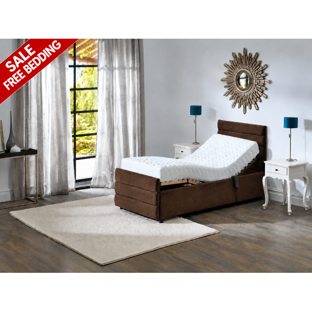 Supreme Adjustable Bed - Windsor Headboard & Footend,  Premium Memory Foam, 25 Year Warranty*