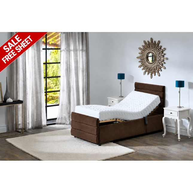 Supreme Adjustable Bed - Windsor Headboard & Footend,  Premium Memory Foam, 25 Year Warranty*