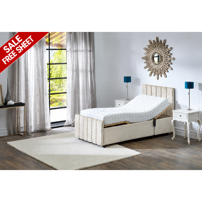 Supreme Adjustable Bed - Oxford Headboard & Footend, Premium Memory Foam, 25 Year Warranty*