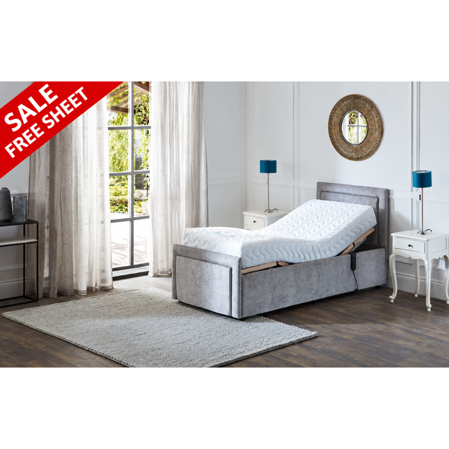 Supreme Electric Adjustable Bed with Headboard & Footend, Premium Memory Foam, 25 Year Warranty*