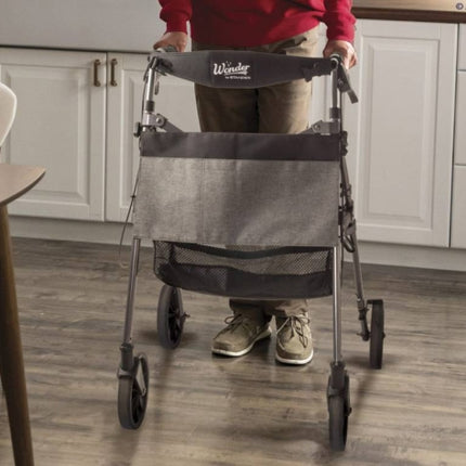 Wonder Rollator Plus 8" Wheels - Black Walnut