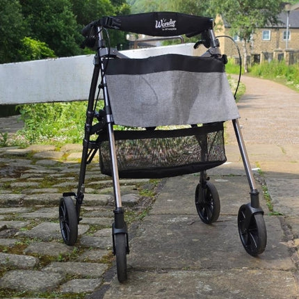Wonder Rollator Plus 8" Wheels - Black Walnut
