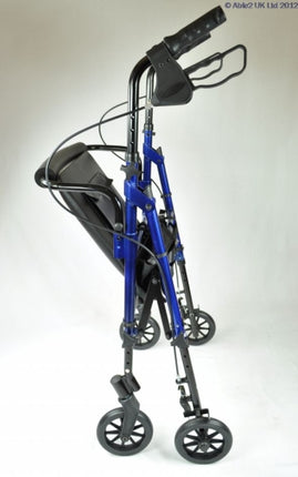 Compact Aluminium Rollator 6" Wheels - Blue