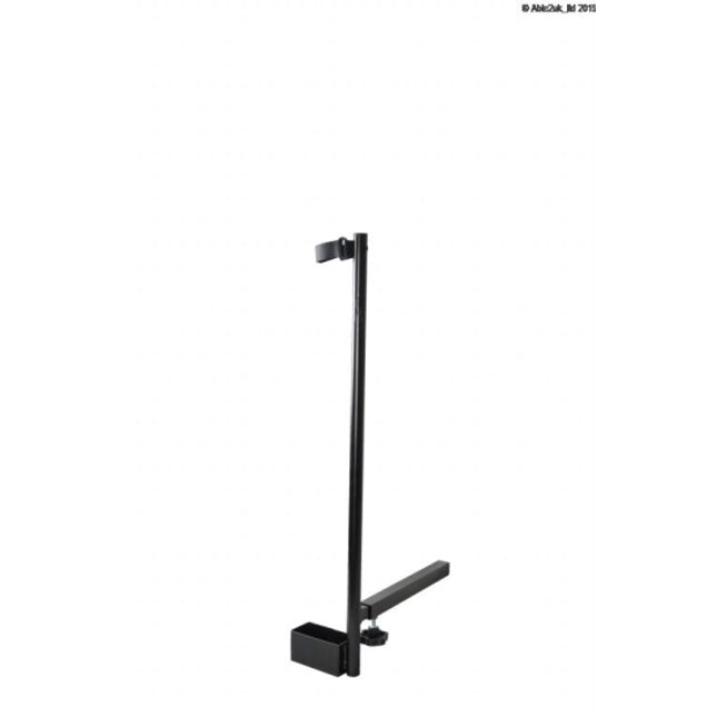 Scooter Crutch Stick Holder - Black Metal