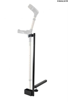Scooter Crutch Stick Holder - Black Metal