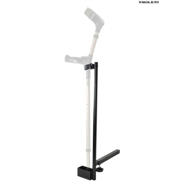 Scooter Crutch Stick Holder - Black Metal