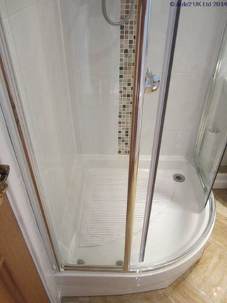 StayPut Anti-Slip Corner / Quadrant  Shower Mat - 59.7 x 59.7cm White