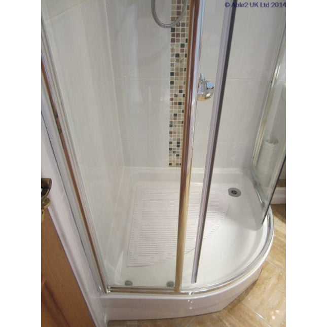 StayPut Anti-Slip Corner / Quadrant  Shower Mat - 59.7 x 59.7cm White