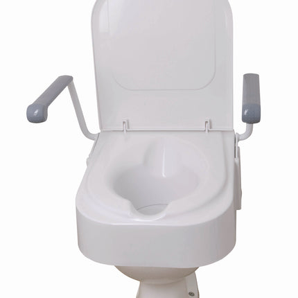 Drive Raised Toilet Seat With Arms & Lid