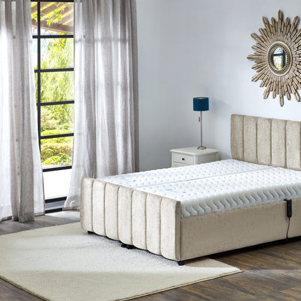 Supreme Adjustable Bed - Oxford Headboard & Footend, Premium Memory Foam, 25 Year Warranty
