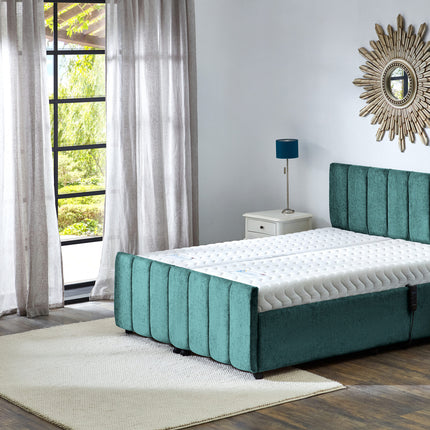 Supreme Adjustable Bed - Oxford Headboard & Footend, Premium Memory Foam, 25 Year Warranty