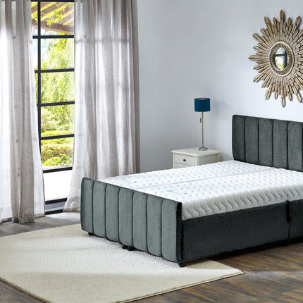 Supreme Adjustable Bed - Oxford Headboard & Footend, Premium Memory Foam, 25 Year Warranty