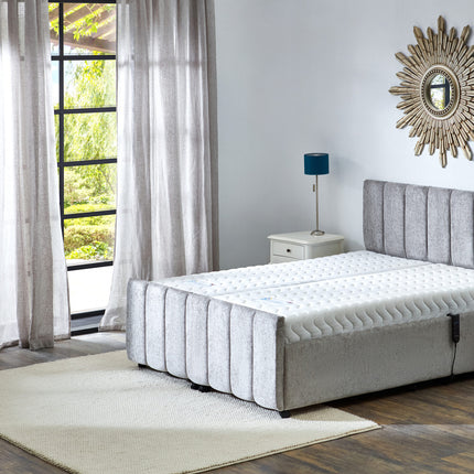 Supreme Adjustable Bed - Oxford Headboard & Footend, Premium Memory Foam, 25 Year Warranty