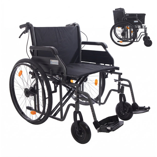 Bariatric Steel Transport Chair (For Hire) - Click for prices and details