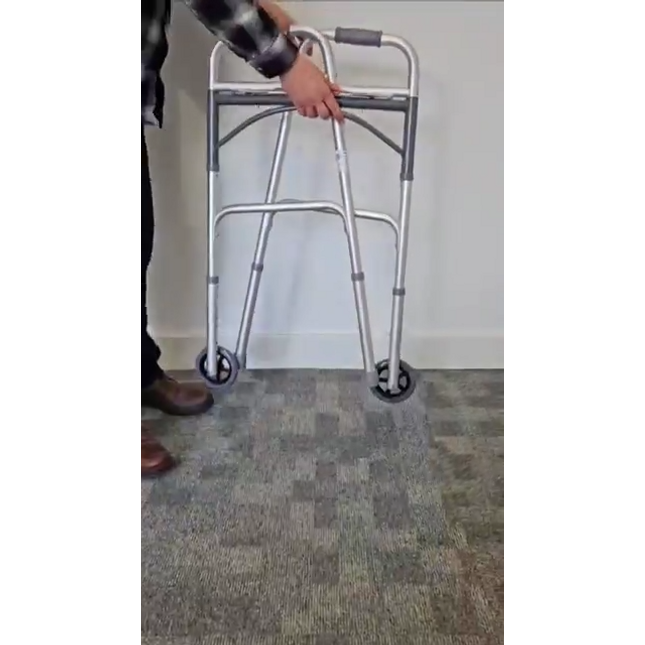 Folding Walking Frame with Wheels
