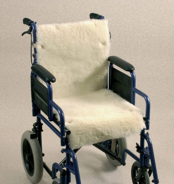 Wheelchair Seat and Back Cover - Fleece