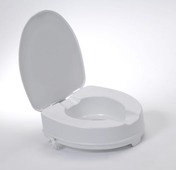 Raised Toilet Seat With Lid