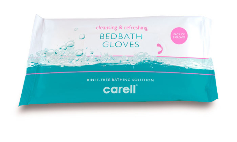 Carell Bed Bath Gloves Pack of 8 Breeze Mobility