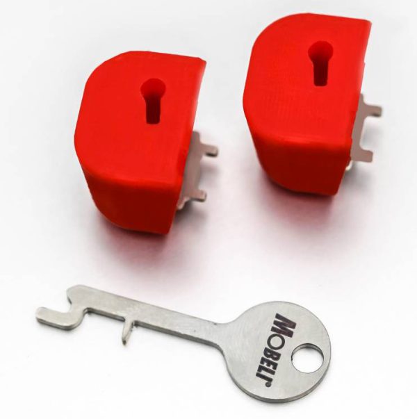 Mobeli Lock and Key - 2 locks, 1 key