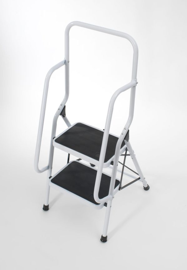 2 Step Safety Ladder with Handrail - Image 2