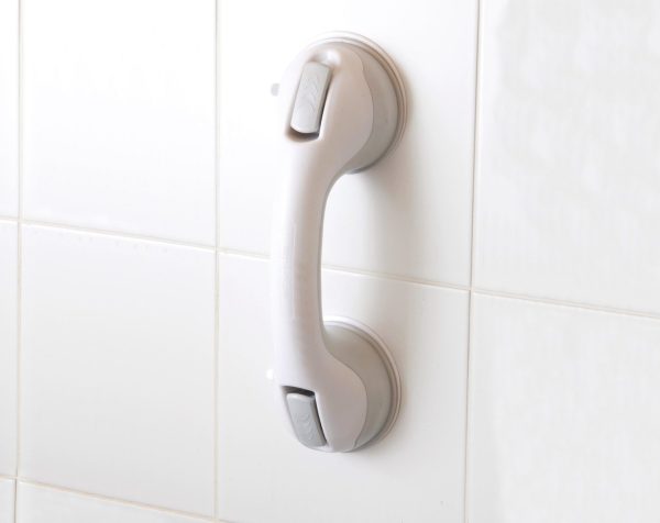 Grey Suction Cup Grab Bar