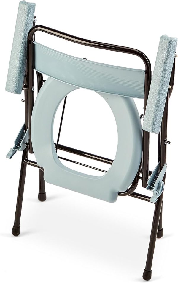 Folding and Lightweight Commode Toilet Chair - Easy and Simple Potty Removal - Image 4