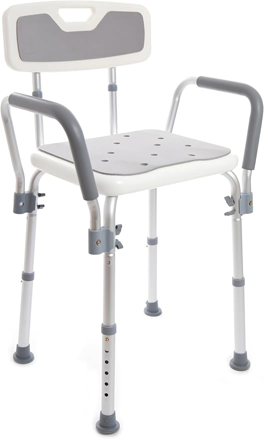 Breeze Padded Shower Chair with Height Adjustable Legs